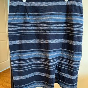 Pendleton skirt, cotton and linen. Like new. Size 14.